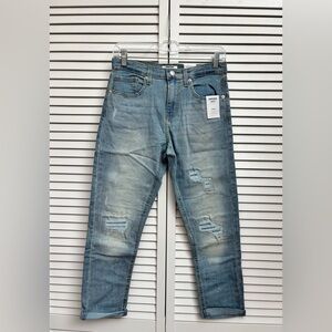 Denizen from Levi's Girls Light Blue Taper Distressed Jeans, Size: 14R, NWT